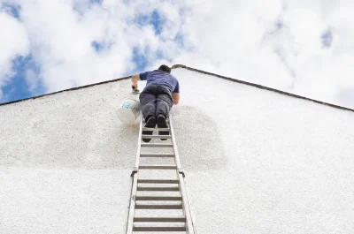 Peinture extérieure aux Junies — façades et ravalement